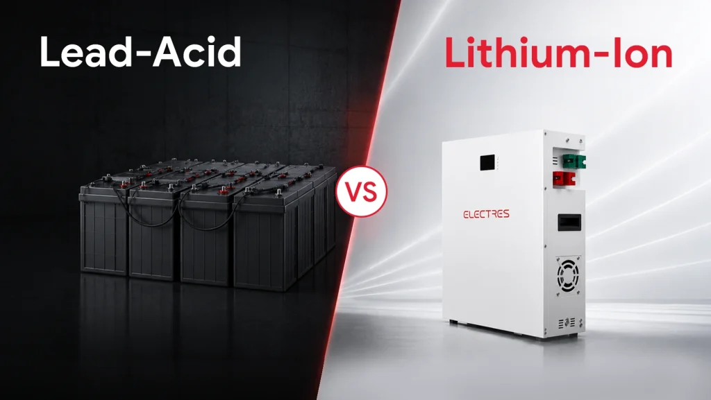 lead acid battery vs lithium ion battery​