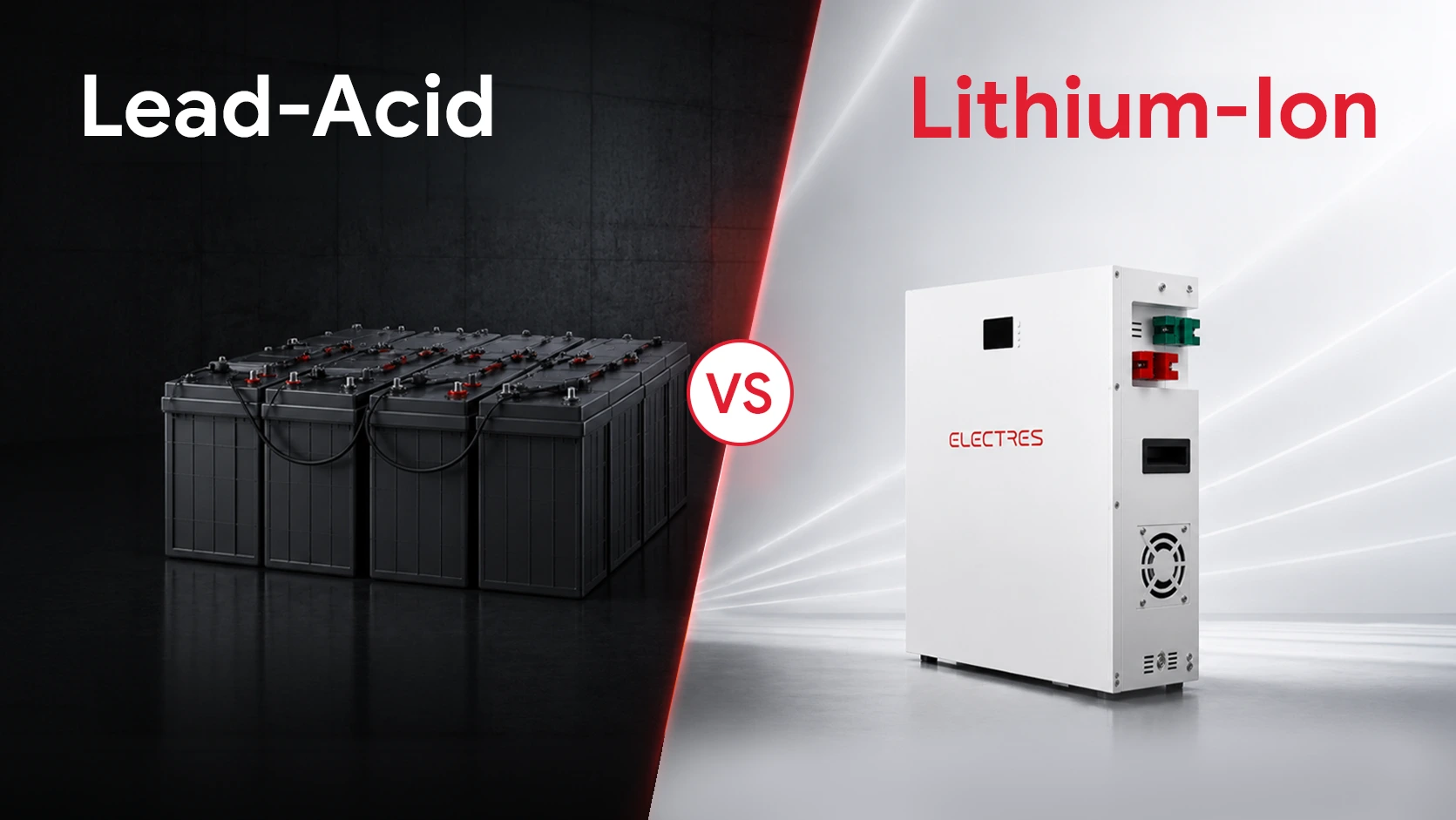 lead acid battery vs lithium ion battery​